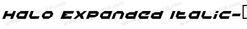 Halo Expanded Italic字体转换